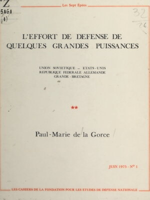 cover image of L'effort de défense de quelques grandes puissances